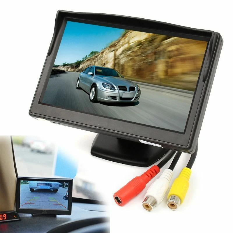 5-дюймовый 800x480 TFT LCD HD Sn монитор с двойным монтажным кронштейном для автомобильной камеры заднего вида/DVD/медиаплеера от AliExpress WW