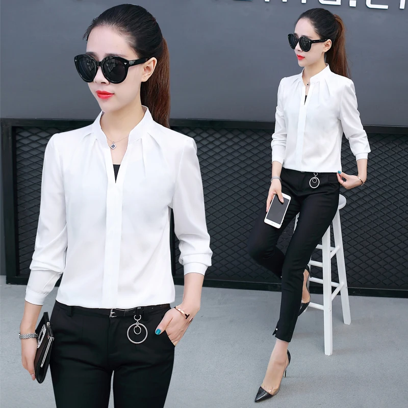 2021 летняя новая женская блузка и рубашки однотонные свободные элегантные