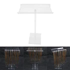 Акриловый двухсторонний держатель для прядей волос для наращивания париков Органайзер подставка для париков пластиковая подставка для дисплея Портативная подставка для париков