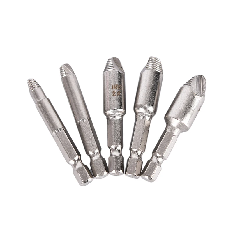 

Professional High-quality 5pcs Hex Screw Easy Out Drill Bit Set Mintiml Screw Accessaries Tool Parts
