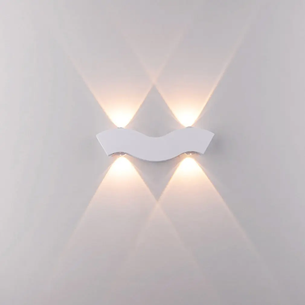 

Уличная светодиодная настенная лампа в скандинавском стиле, настенный светильник с теплым белым светом 3000k, светодиодная настенная алюмини...