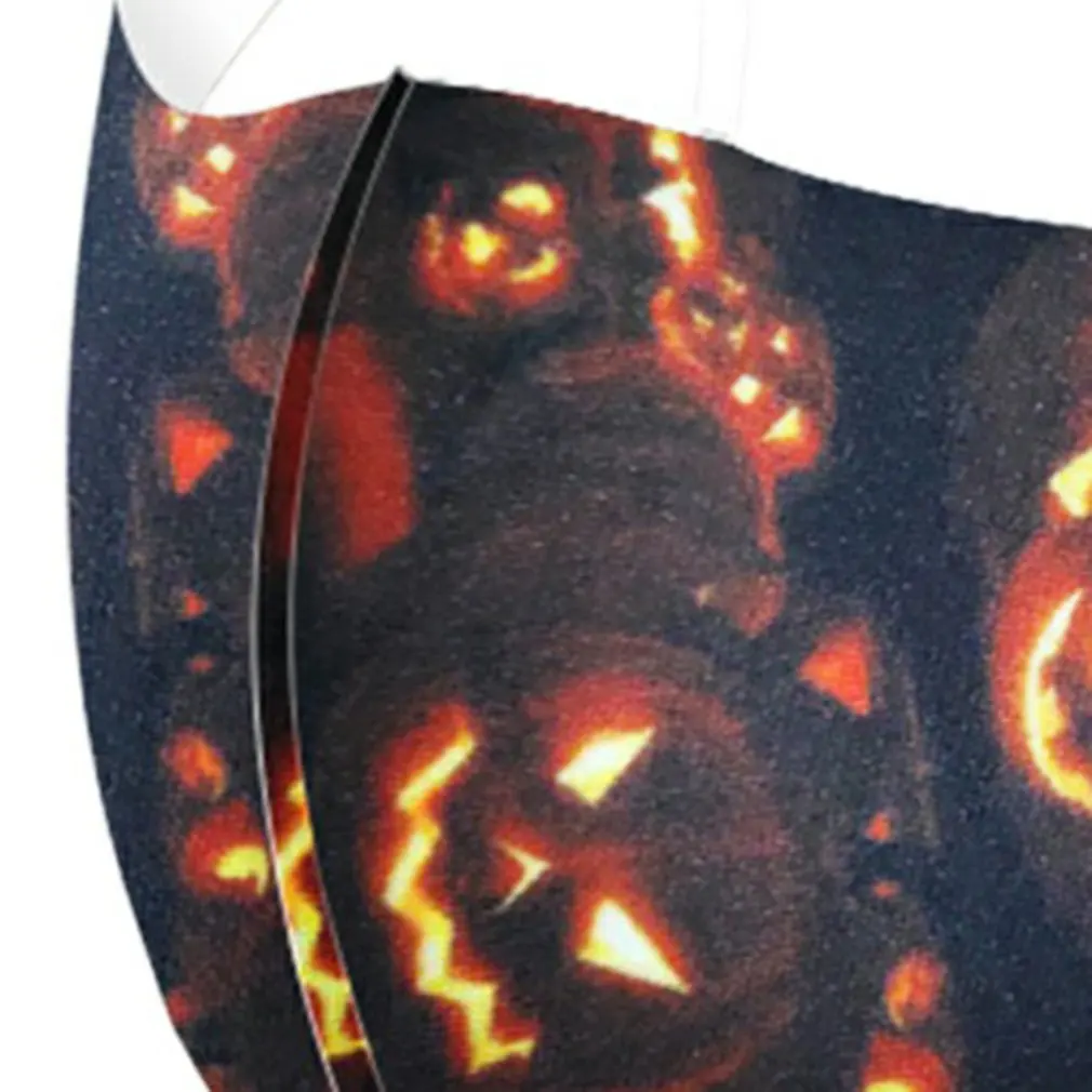 

Face Protection Mask Resuable Washable Halloween Style Printed Face Mask Breathable Elastic Strap Mask