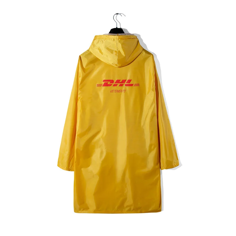 

Vetements DHL Jackets Men Women 1:1 High Quality Raincoat Outerwear & Coats GCDS Windbreaker Hip Hop Vetements DHL Jackets