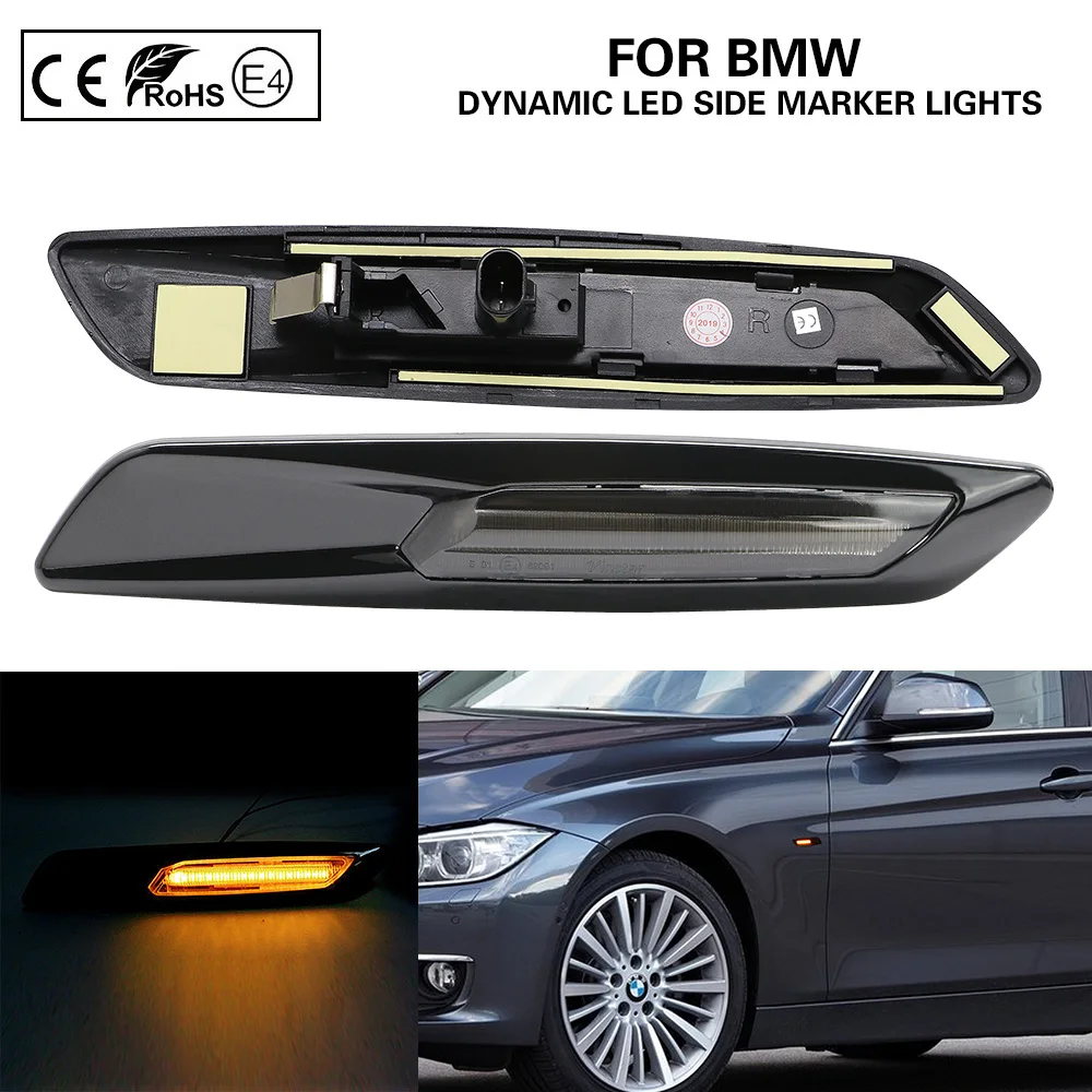 Динамичессветильник светодиодный указатель поворота в стиле F10 боковой