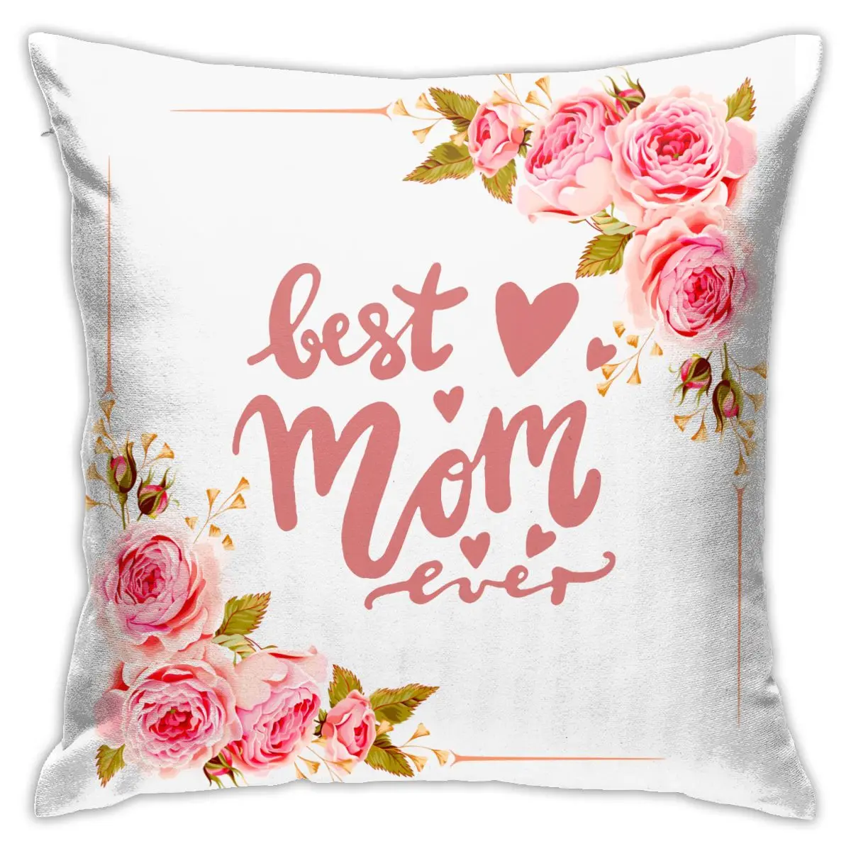 Декоративные Квадратные наволочки Best Mom Ever для спальни гостиной дивана подушки