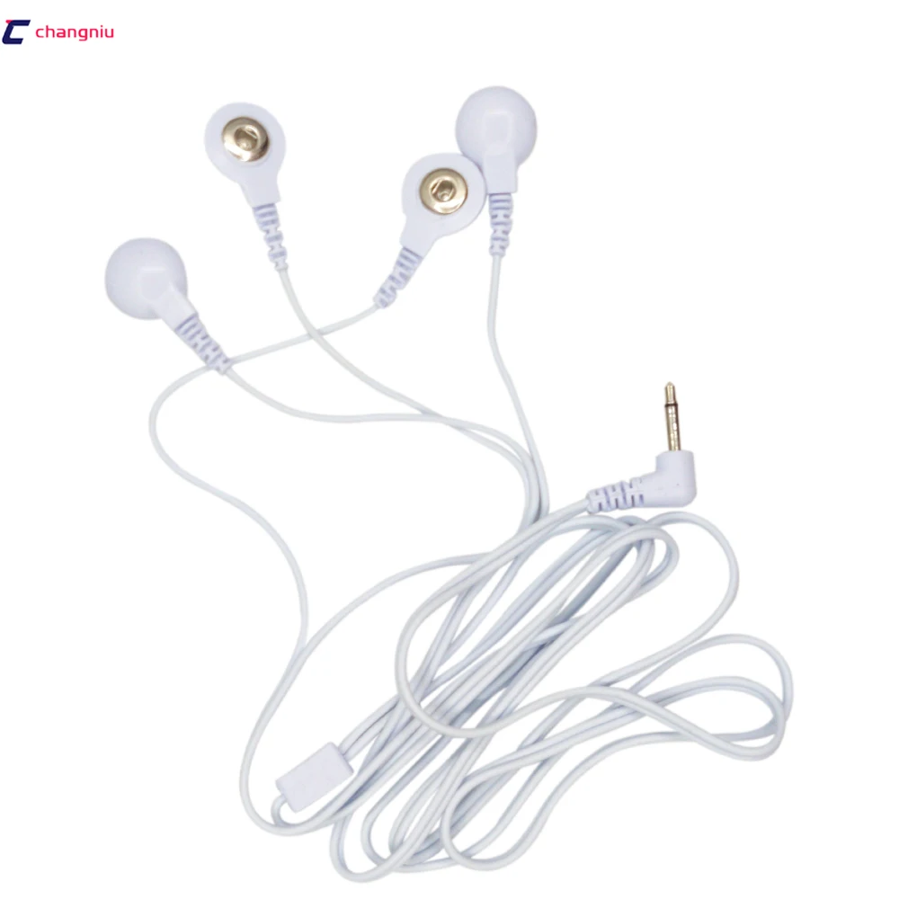 

DHL Freeshipping 200pcs/lot 4 in 1 DC head 3.5mm electrode wire/cable plug 3.5mm for tens ems digital therapy machine