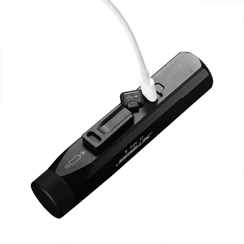 구매 JETBeam-BR10GT 1380lm LED 손전등, 6 모드, USB 충전식 자전거 라이트, 미니 휴대용 포켓 토치, 비상 램프, 랜턴