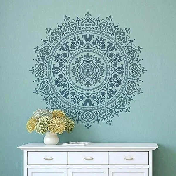 30*30 см/50*50 см DIY ремесло наслоения Мандала трафареты для краски на дереве ткани
