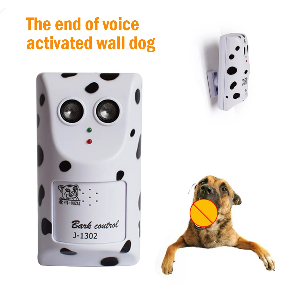 

Electirc Dog Repeller Ultrasonic Control Anti Barking Device No Bark Silencer Wall Mounted Dog Trainning Device Pet Supplies