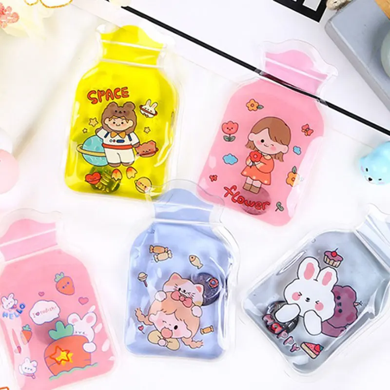 

Зимняя мини САМОНАГРЕВАЮЩАЯСЯ упаковка, разноцветная Гелевая грелка для рук, милый мультяшный