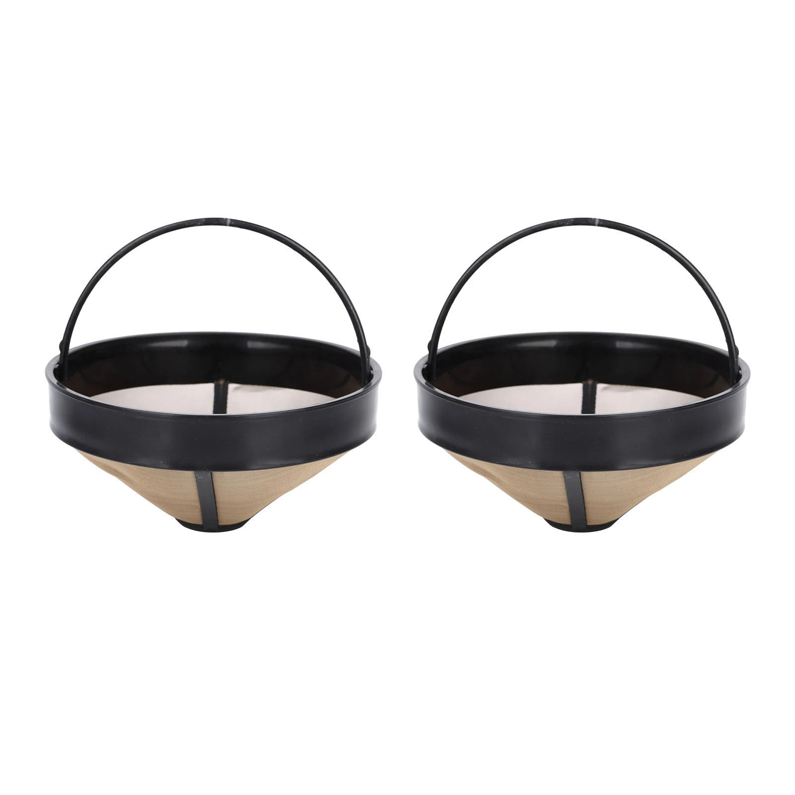 

2pcs Bar Accessories Party Solid Home Kitchen Tool Round Coffee Filter Basket Fine Mesh Stainless Steel Multifunction Easy Clean