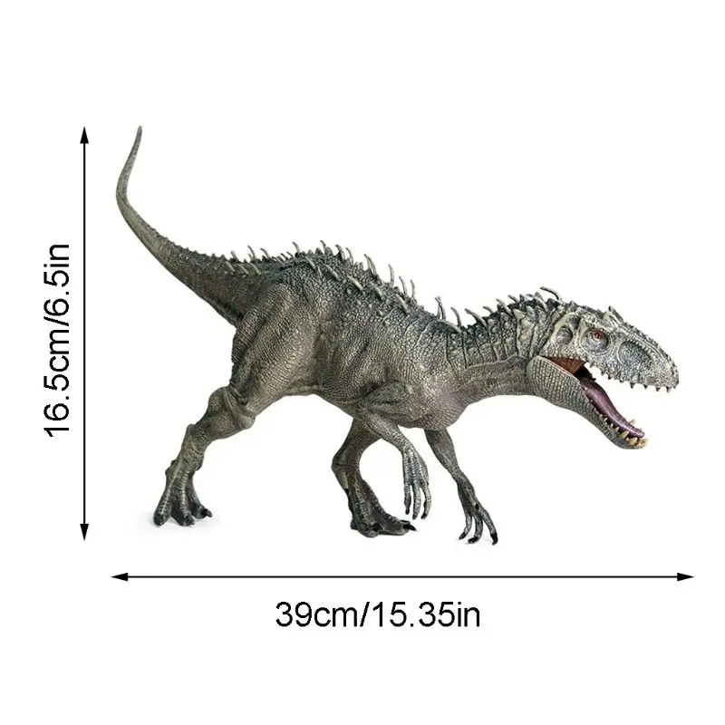 

Plastic Indominus Rex Open Mouth Figures Dinosaur Animal World Model Dinosaur