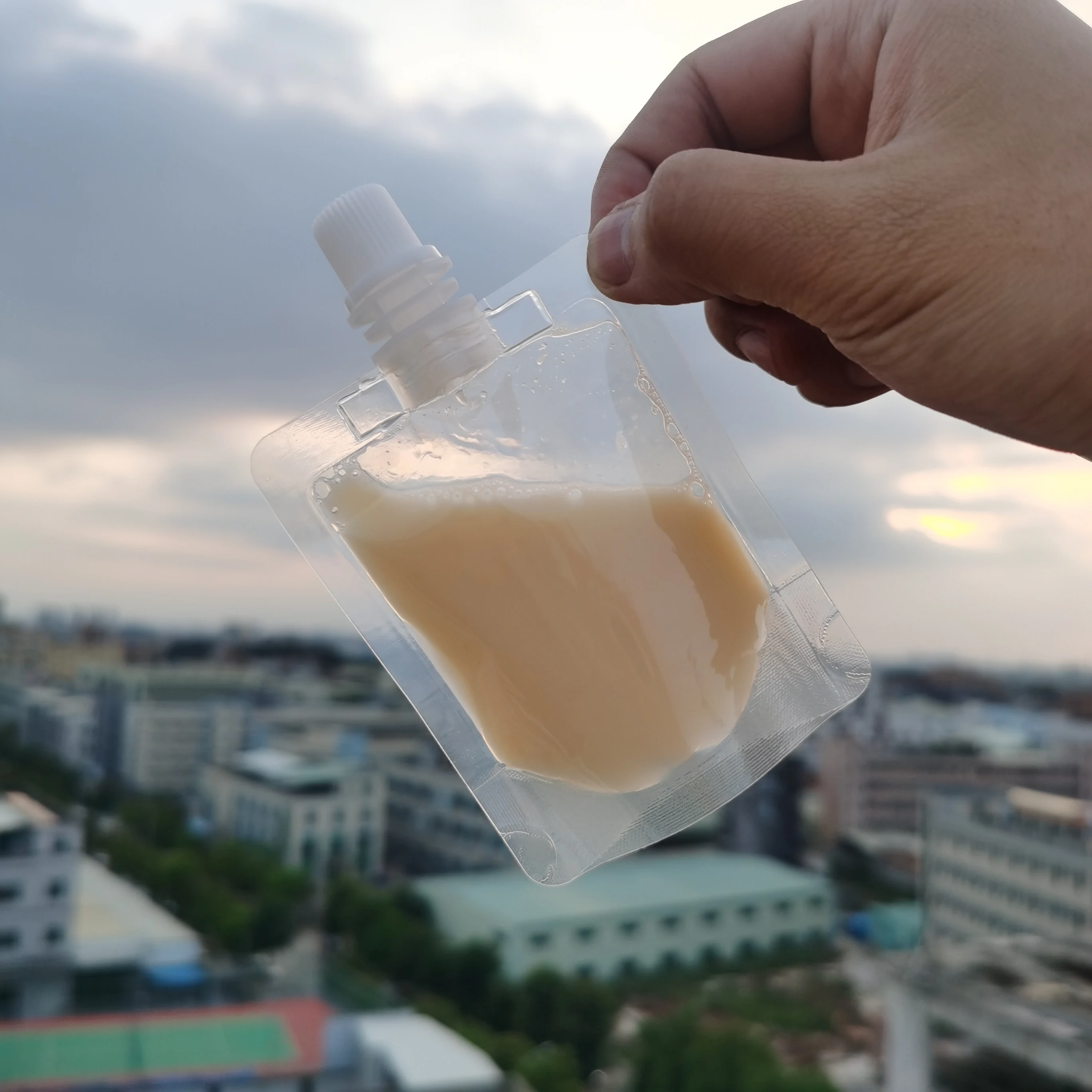 

20ml Mini Clear Transparent Plastic Spray Pocket Juice Wine Milk Coffee Liquid Packaging Bag Beverage Suction nozzle Storage Bag