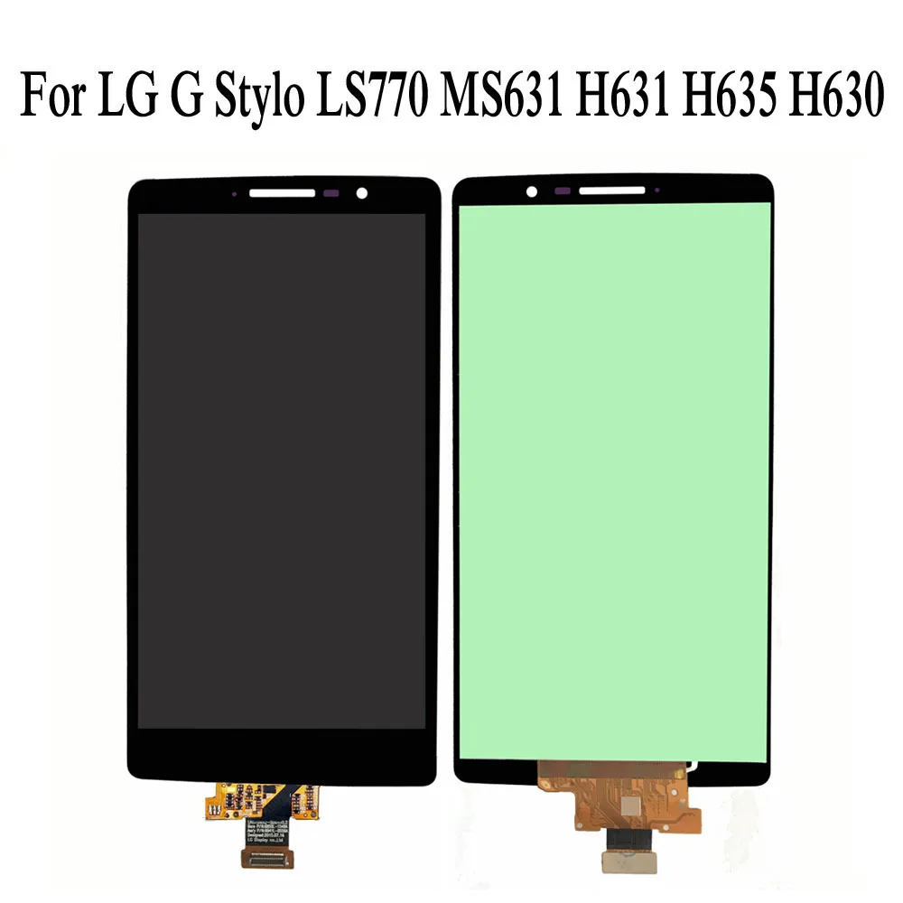 Стилус для LG G4 H635 H630 H540T H630D H635A H635C ЖК-дисплей Дисплей кодирующий преобразователь сенсорного экрана в сборе для мобильного телефона LG G Stylo LS770 MS631 H634 - Цвет: Small ic Black LCD