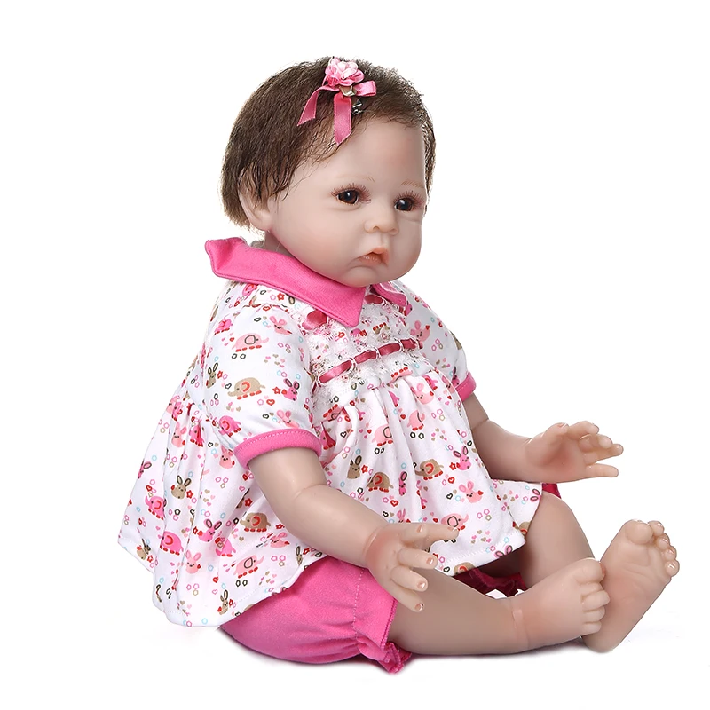 Кукла новорожденная утяжеленная силиконовая 50 см | Игрушки и хобби