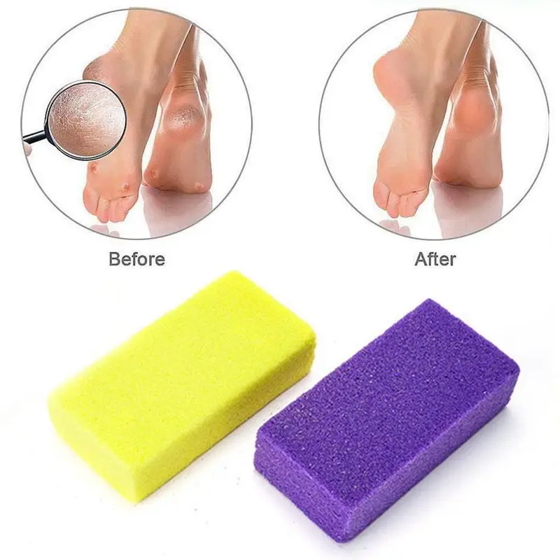 

Pumice Stone Sponge Block Callus Exfoliate Hard Skin Removal Pedicure Scrubber Professional Foot Care Manicure Tool