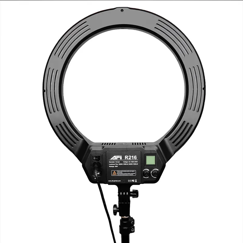 Светодиодный кольцевой светильник 16 дюймовая лампа с регулируемой яркостью на