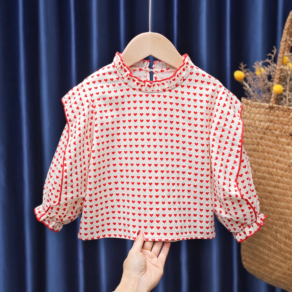 Детская кружевная блузка в клетку с длинным рукавом фонарик | одежда и обувь