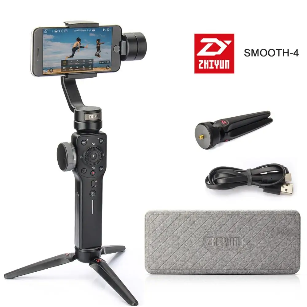 Zhiyun Smooth Q2 Smooth 4 ручной карданный стабилизатор для iPhone 7 6s Plus X 8 S8 S7 S6, Zhiyun Smooth 4, zhiyun smooth q2