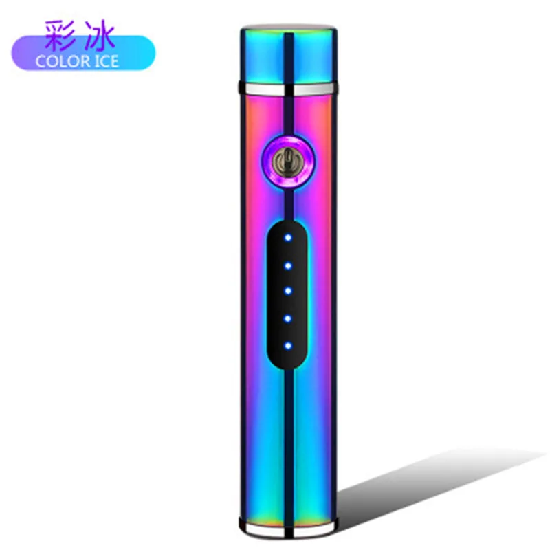 Colors Портативная USB электрическая плазменная зажигалка, Электронная двойная дуговая зажигалка, ветрозащитная импульсная зажигалка, аксессуары для курения - Цвет: Colors
