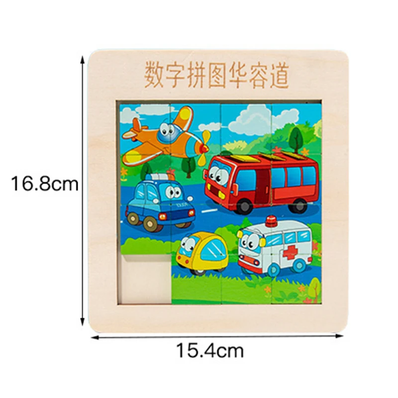 Huarong Road Klotski паззл деревянные 3D пазл двухсторонний цифровой Обучающие Игрушки для
