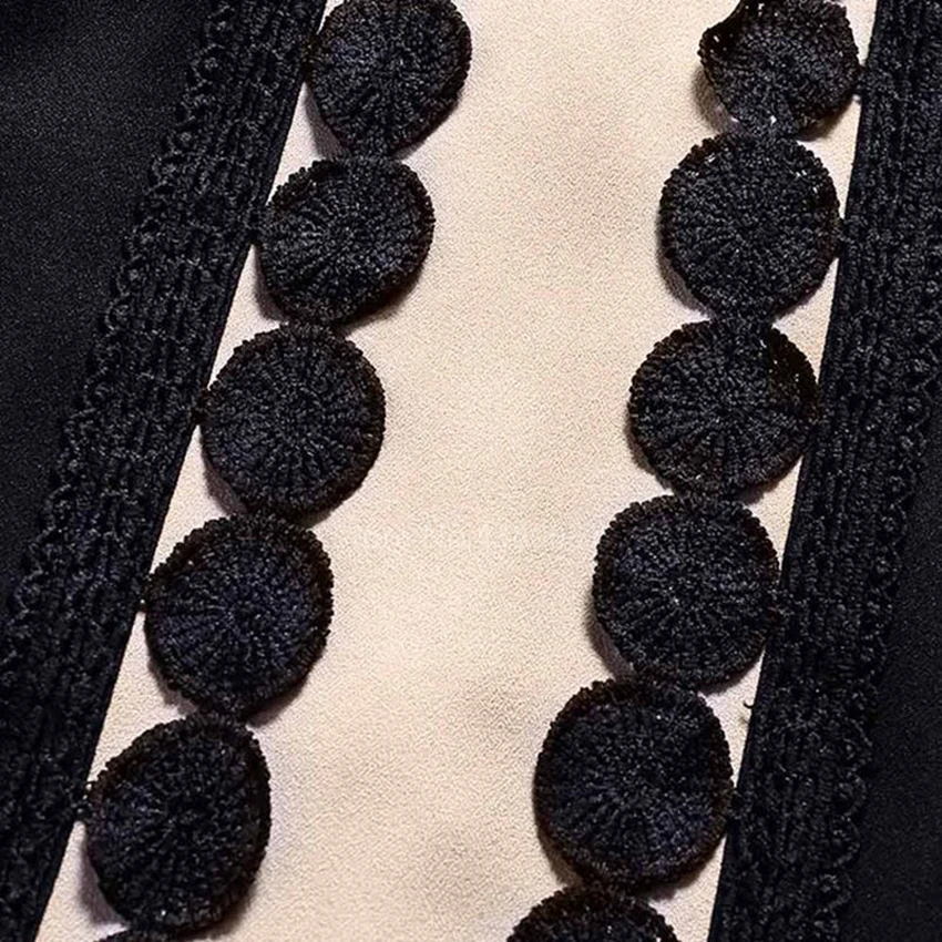 

New Muslim Robe Islamic Clothing for Women Middle East Duibai Arab Ramadan Prayer Lace Polka Stiching Elegant Abaya Belt Dress