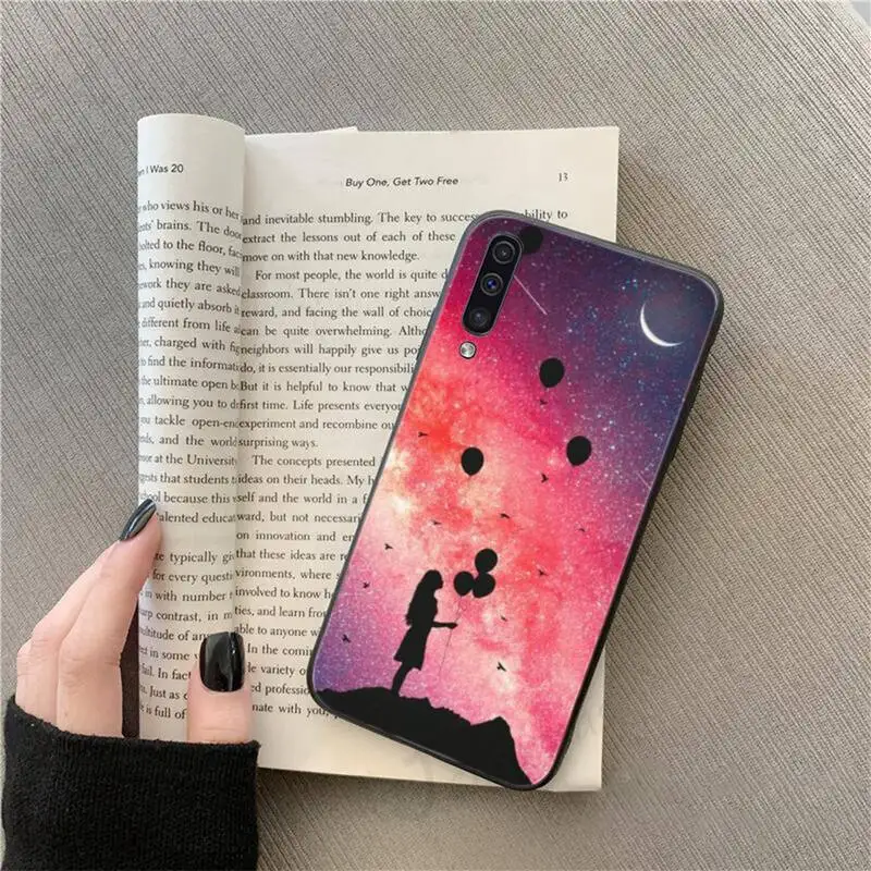 

Psychedelic purple starry sky Phone Cases For Samsung galaxy S 9 10 20 A 10 21 30 31 40 50 51 71 s note 20 j 4 2018 plus