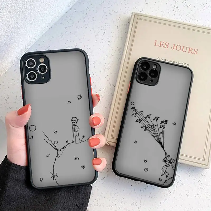 

little prince Fairy cute cartoon Phone Case matte transparent For iphone 7 8 11 12 plus mini x xs xr pro max cover