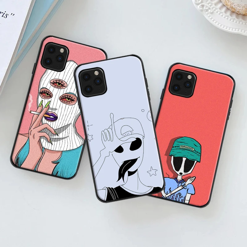 

Funny Aliens Phone Case For iPhone 6 6S 7 8 Plus 11 12 13 Pro XS MAX Mini X XR SE 2020 Funda Carcasa Backcover
