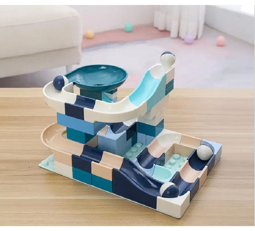 На рост от 80 до 360 шт. блоки мрамор бег лабиринт Шариковая дорожка строительные