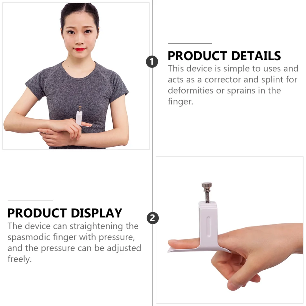 

1Pc Finger Straightener Practical Finger Corrector Finger Fixing Tool (White)