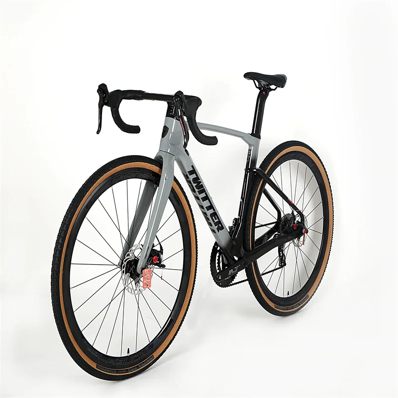 Дешево TWITTER GRAVEL-V2 маленький набор алюминиевых колес с углеродным рулем и полностью скрытым велосипедом из углеродного волокна