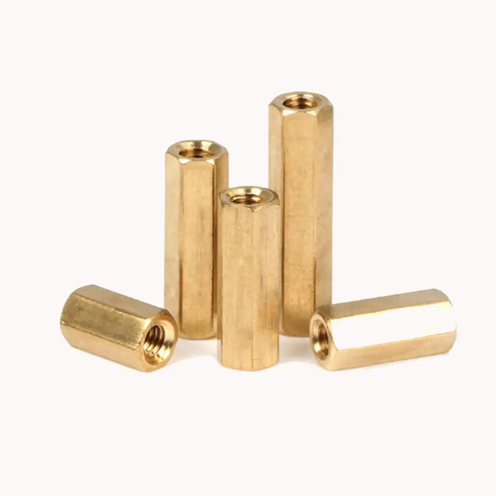 

M3 M4 Female-Female Solid Brass Hex Standoff Spacer Studs Metric Hexagon Pillars Screw For PCB Motherboard
