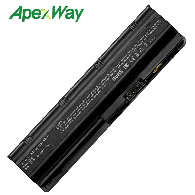 Аккумулятор ApexWay MU06 для HP Pavilion DM4 DV3 DV5 DV6 DV7 G4 G6 G7 G72 G62 G42 Compaq Presario CQ32 CQ42 CQ43 CQ56 CQ62 CQ72|battery