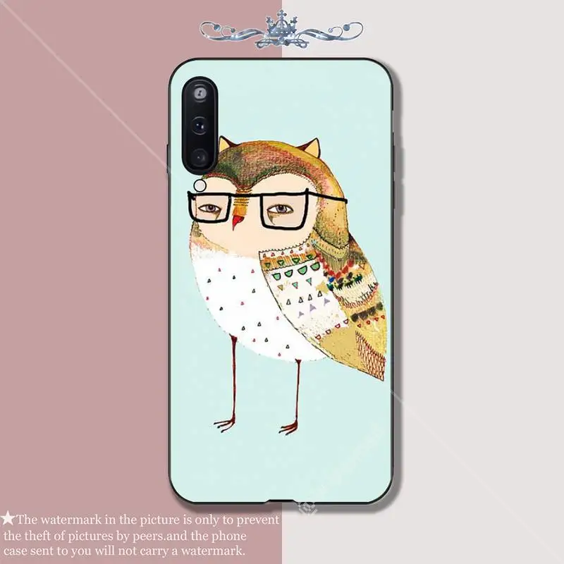 Роскошный чехол для телефона с милой мультяшной совой Samsung Galaxy A10 A20 A50 A51 A70 A71 A40 A30