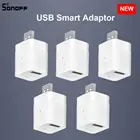 13510 шт., мини-USB-адаптер SONOFF 5 В, Wi-Fi USB-адаптер питания, умный дом, переключатель через eWeLink APP Google Home Alexa