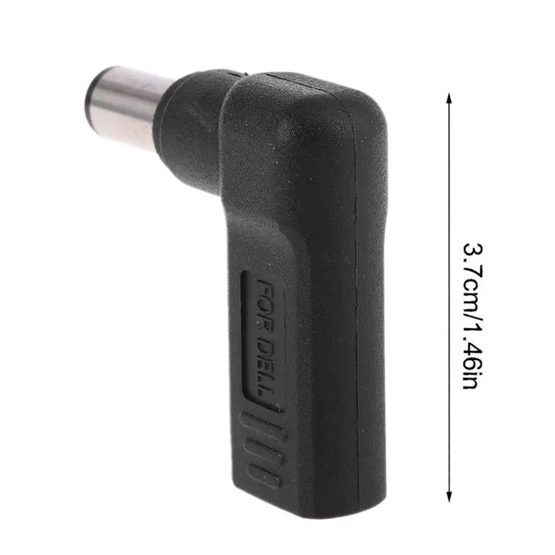 

90 Degree USB-C Type-C Female to 7.4x5.0mm DC Male Plug Adapter for DELL Laptop Conversion Plug