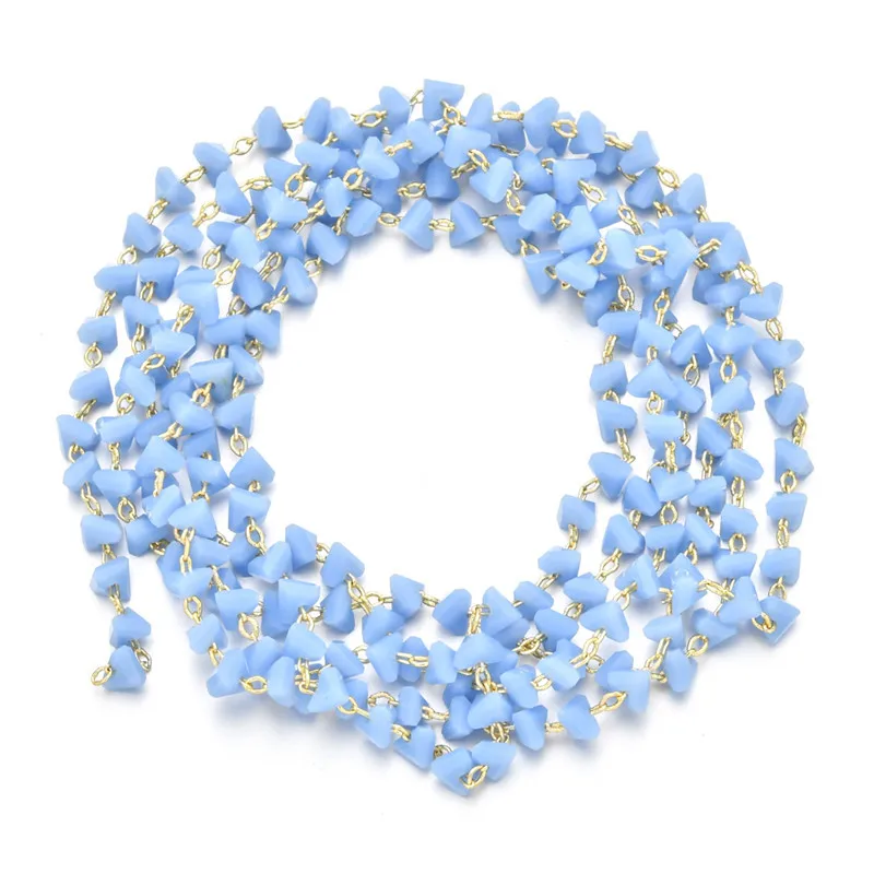 

1m/lot Stainless Steel Cable Enamel Gold Chain Bulk Multicolor Link Bead Necklace Chains Diy Jewelry Chain Materials Wholesale