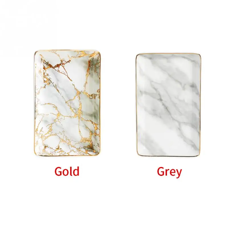 Европейский мраморный поднос керамический для хранения ювелирных изделий ужин