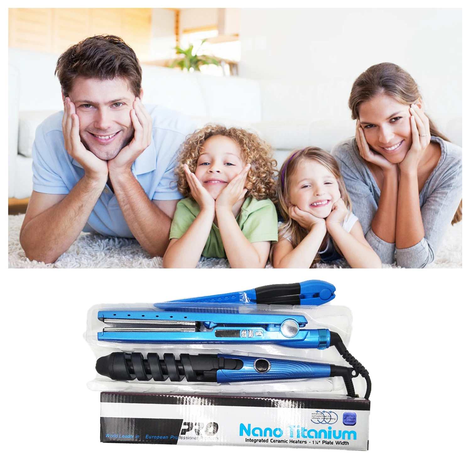 

Hair Straightener Flat Iron Curling Irons Hair Iron Hair Flat Iron Kits Nano Professional Titanium Temperature Hot Comb