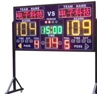 shenzhen factory price digital signage portable waterproof basketball football led scoreboard display board