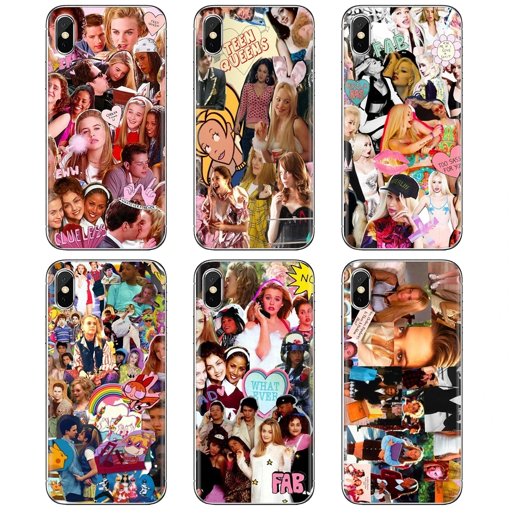 

Soft Cover For iPhone iPod Touch 11 12 Pro 4 4S 5 5S SE 5C 6 6S 7 8 X XR XS Plus Max 2020 clueless Romantic comedy movie collage