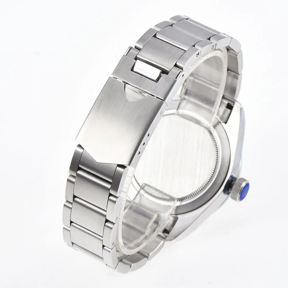 

Corgeut 41MM Mens Sapphire blue rotating bezel White Dial PVD Seagull Automatic Mechanical watch Miyota Movement