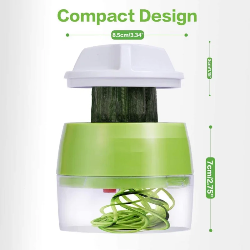 

Handheld Spiralizer Vegetable Fruit Slicer 4 in 1 Adjustable Spiral Grater Cutter Salad Tools Zucchini Noodle Spaghetti Maker