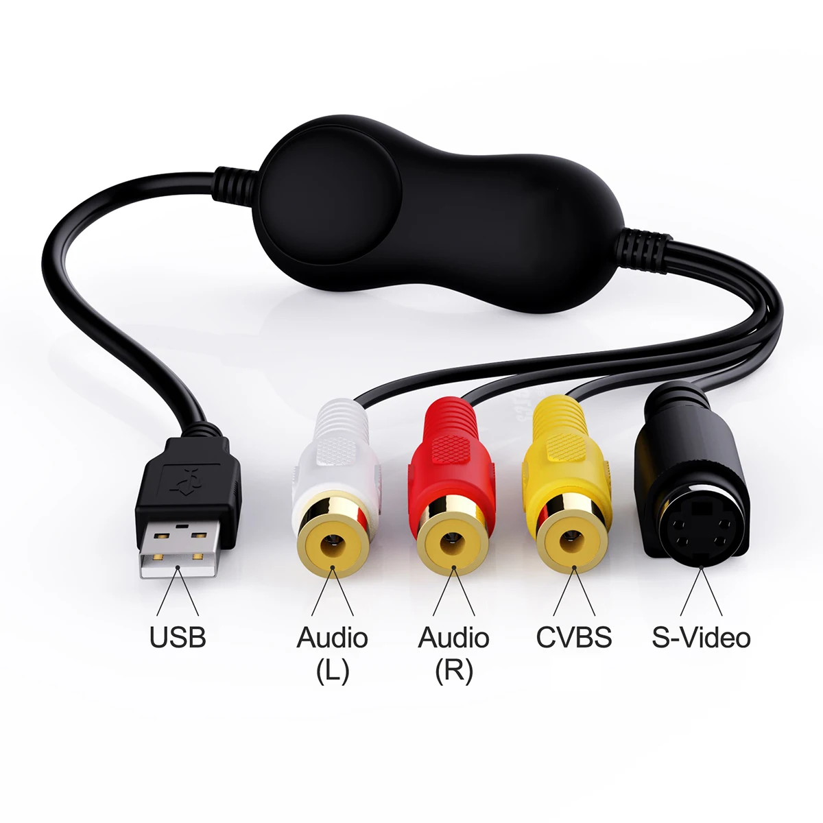 Ezcap 158 USB 2 0 Аудио Видео карта захвата AV s видео аналоговая запись для VHS V8 Hi8