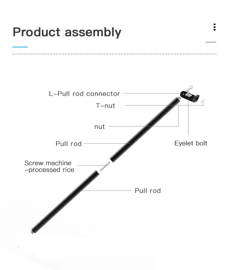 Запчасти для 3D принтера аксессуары черный оксид вытяжной стержень комплект