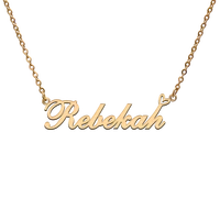 god with love heart personalized character necklace with name rebekah for best friend jewelry gift