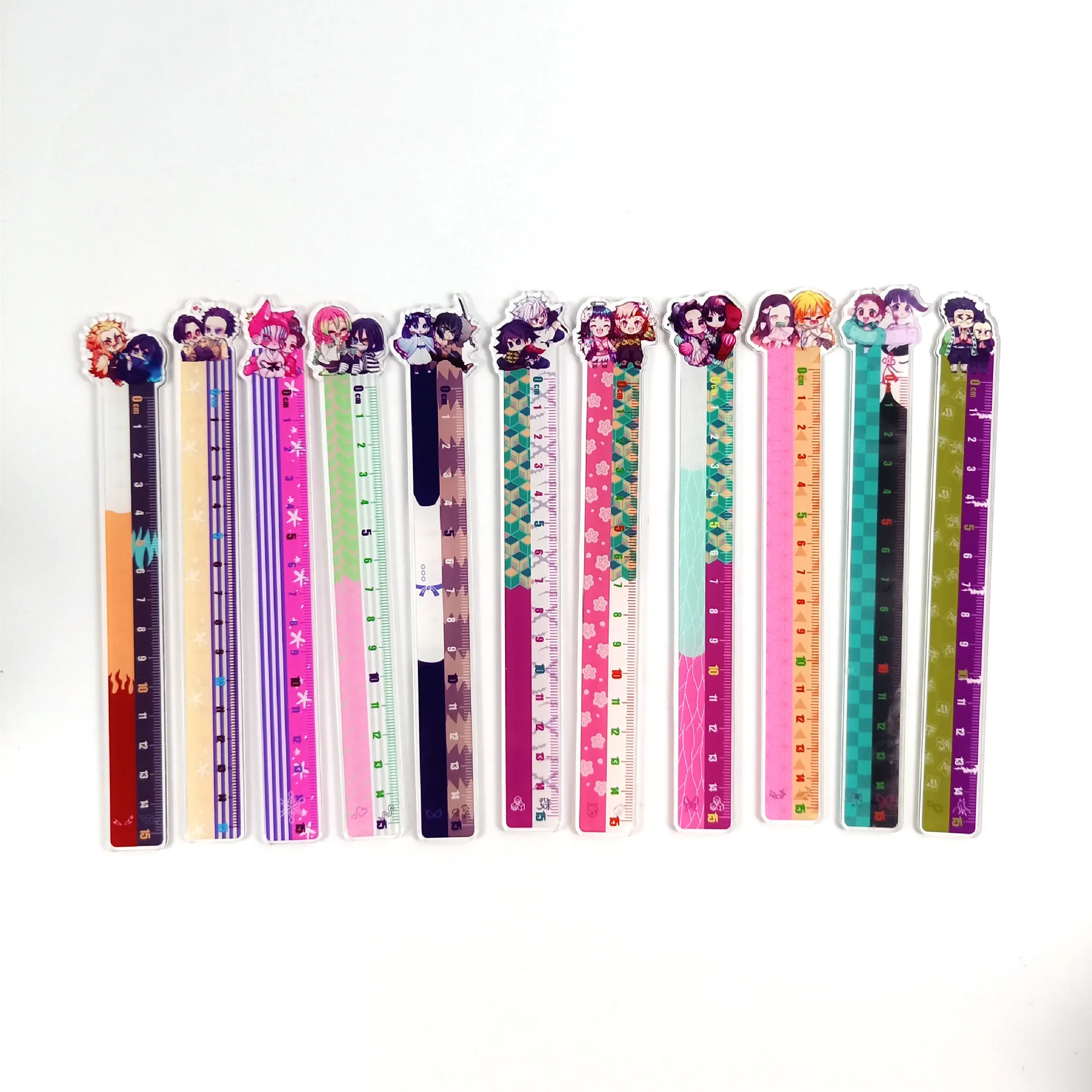 

1Pcs Anime Demon Slayer: Kimetsu No Yaiba Kamado Tanjirou Cosplay Ruler For Office School Kids Students Stationery
