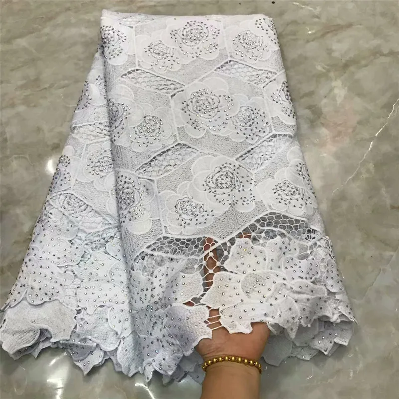 2019 новейшая африканская кружевная ткань высококачественные камни с вышивкой