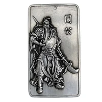 chinese old tibetan silver relief big day buddha amulet pendant feng shui lucky pendant